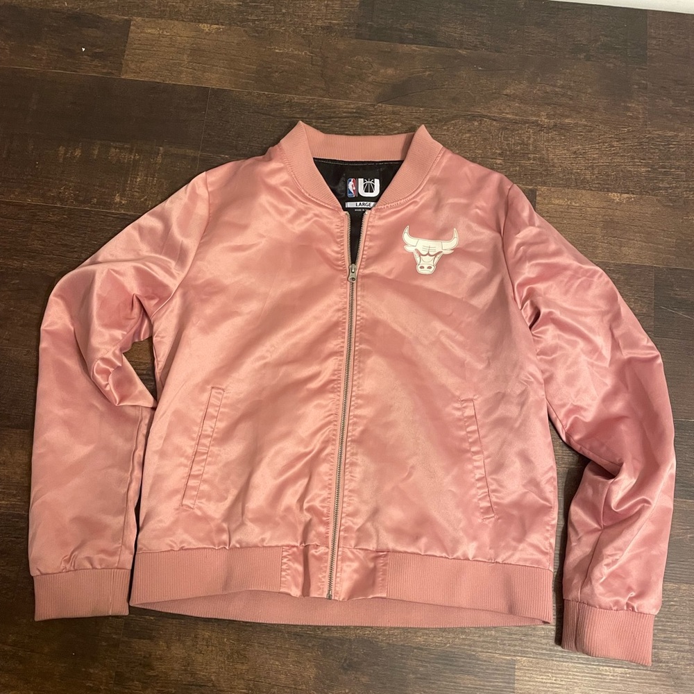 Pink Bomber Bulls jacket